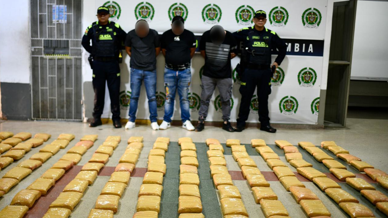 Hombres transportaban 150 mil gramos de marihuana en Aranjuez