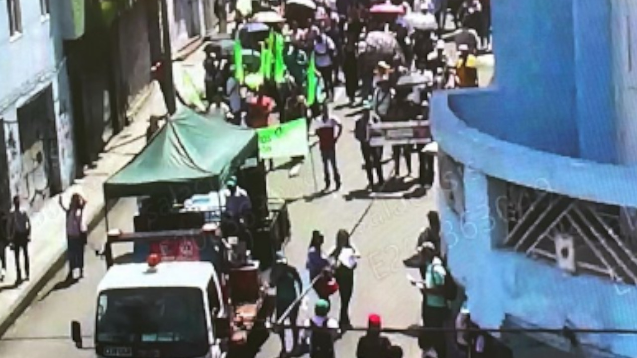 Línea del Metro de Medellín afectada por manifestación