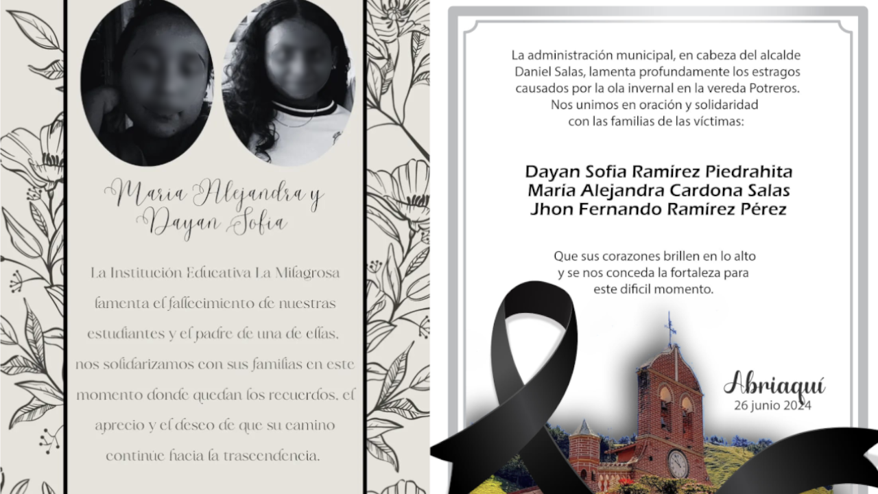 Lamentable: Dos menores y un adulto murieron en un deslizamiento de tierra en Abriaquí, Antioquia