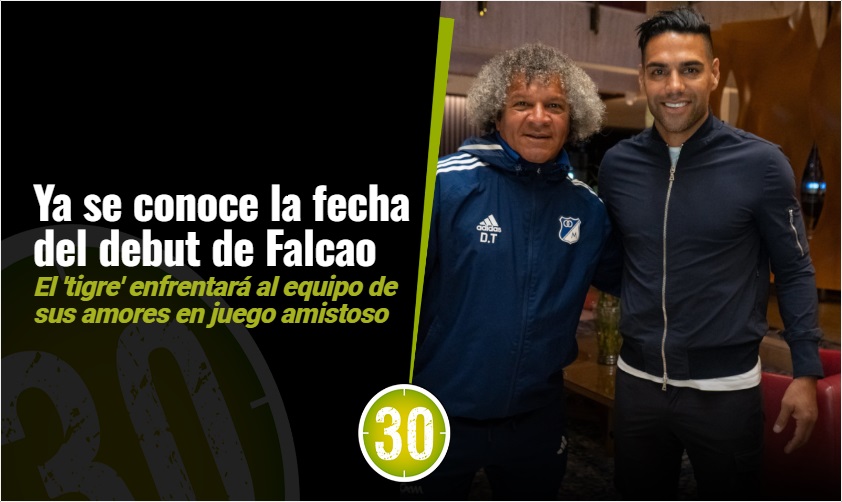 Falcao debutará con Millonarios ante River Plate - Minuto30