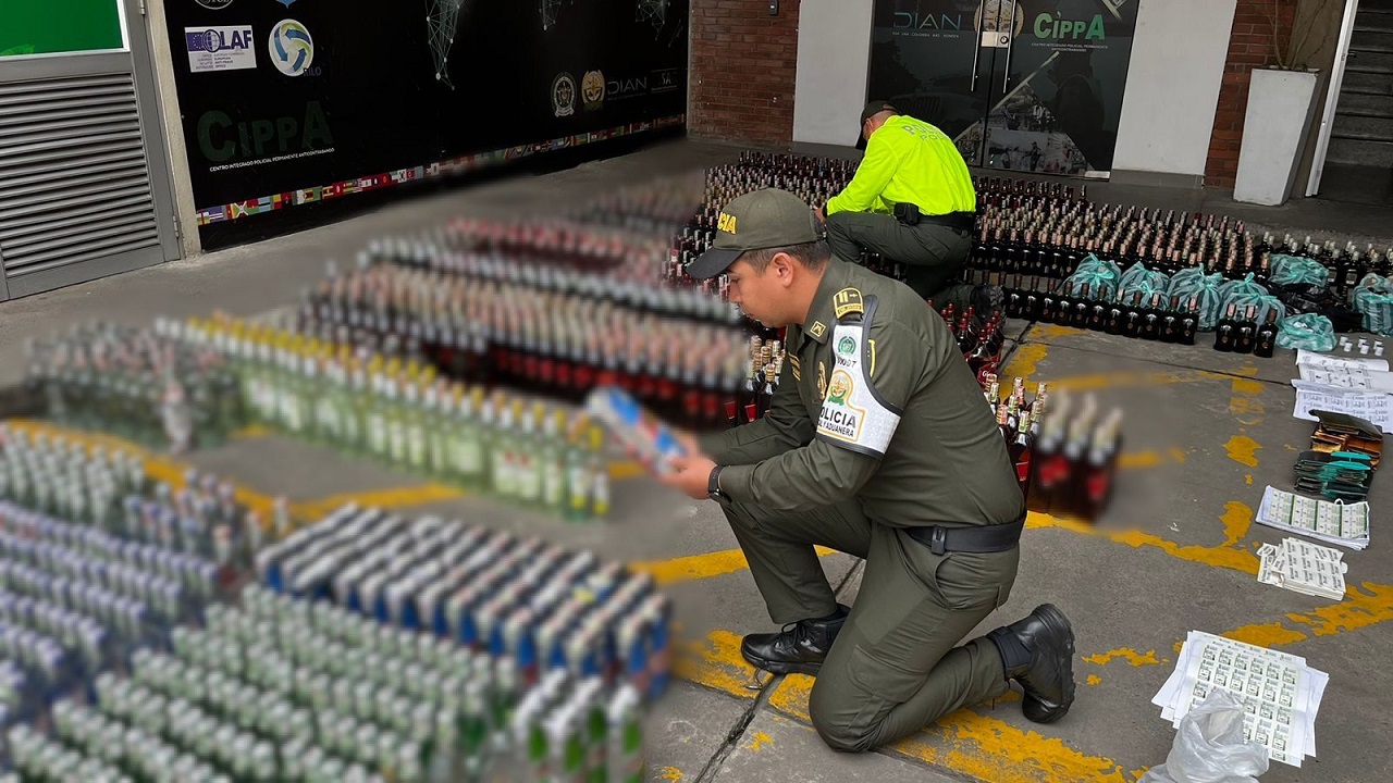 Incautan más de 5 millones de cigarrillos de contrabando y más de 2.600 botellas de puro licor adulterado