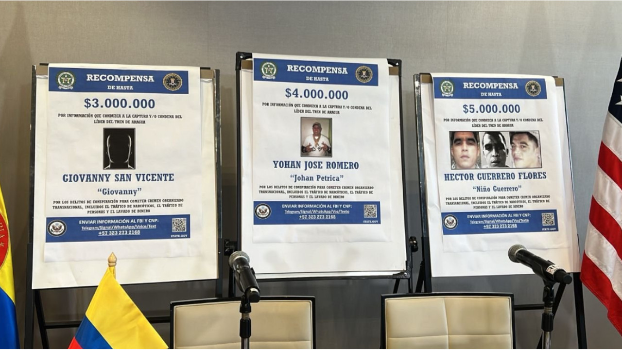 EE. UU. ofrecerá millonarias recompensas por cabecillas del "Tren de Aragua"