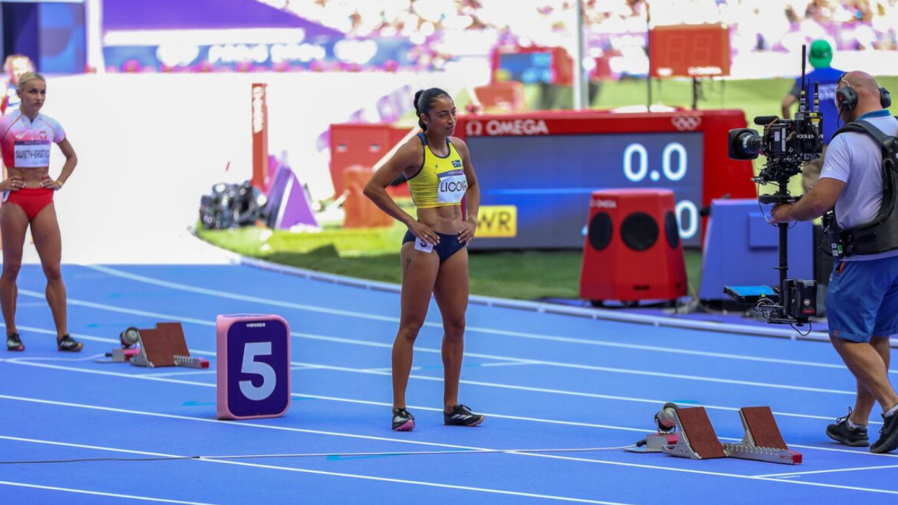 Lina Licona y Evelis Aguilar, en los 400 metros planos