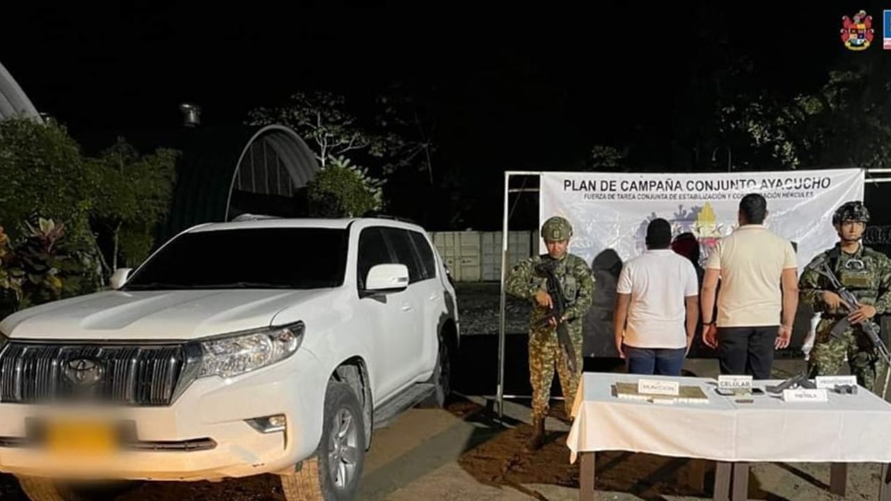Vehículo de la UNP fue utilizado para tráfico de municiones: Dos hombres fueron capturados en Nariño