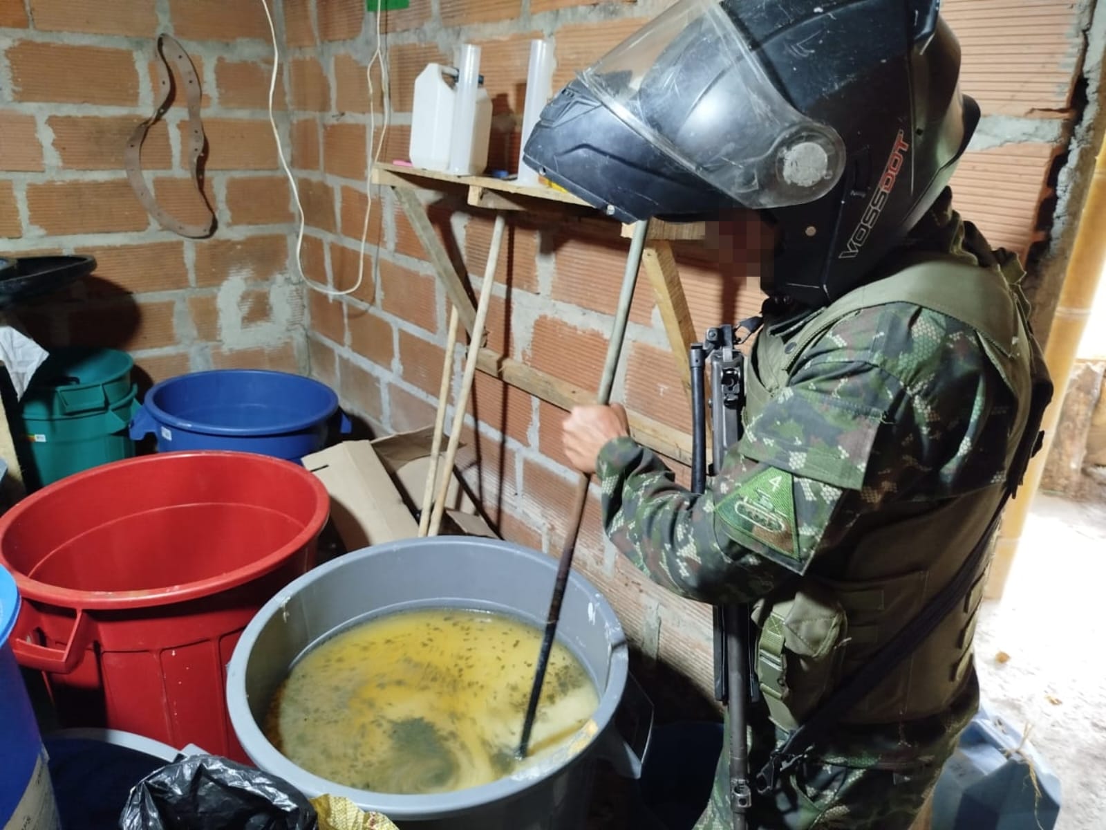 Desmantelan laboratorio de Clorhidrato de Cocaína en Marinilla, Oriente antioqueño