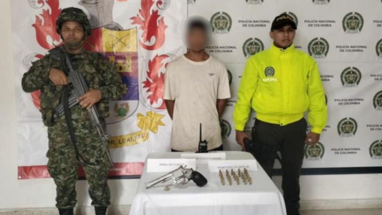 Alias 'Monasterio' fue capturado con armas y municiones en El Bagre