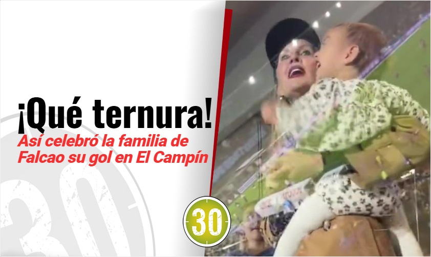 ¡Qué ternura! Así celebró la familia de Falcao su gol en El Campín ...