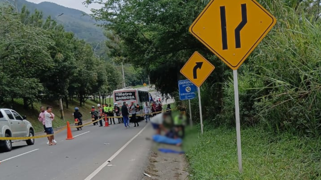 Peatón murió atropellado en la vía Medellín-Llanos de Cuiva