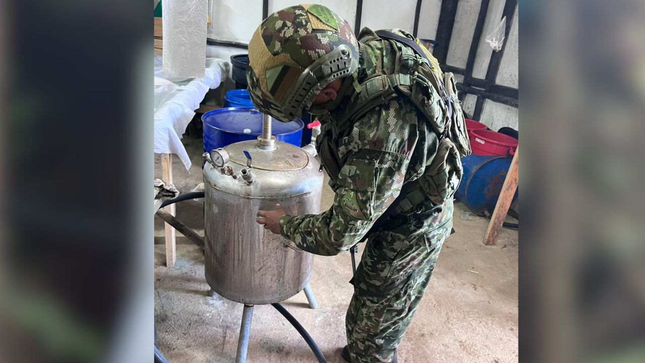 ¡Les dañaron "el negocio"! Cae fábrica de drogas: destruyen laboratorio en San Luis, Antioquia 3 laboratorio 4
