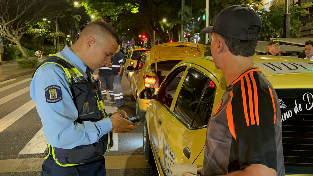 Nueve taxistas capturados en Medellín por diversos delitos