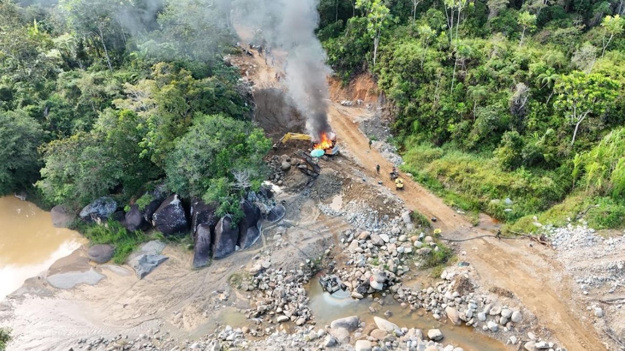 El Ejército neutraliza minería ilegal en Antioquia y evita daño ambiental de 40 años
