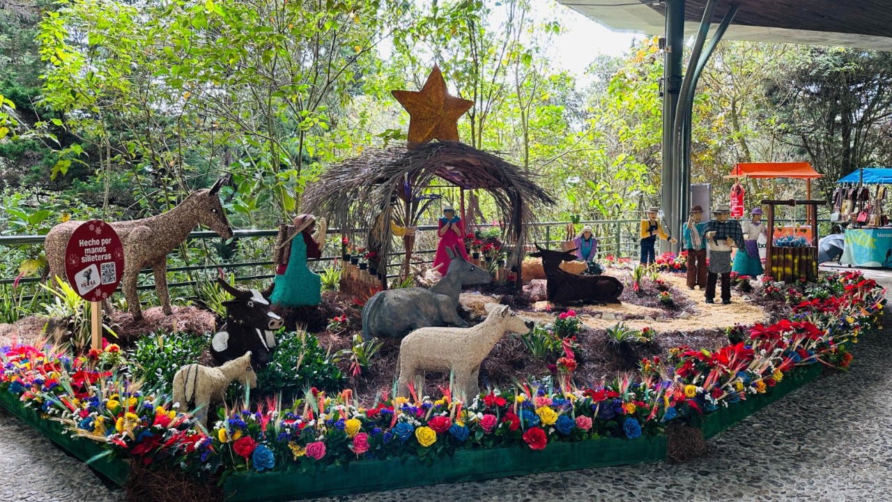 El Parque Arví celebra la temporada con un pesebre campesino