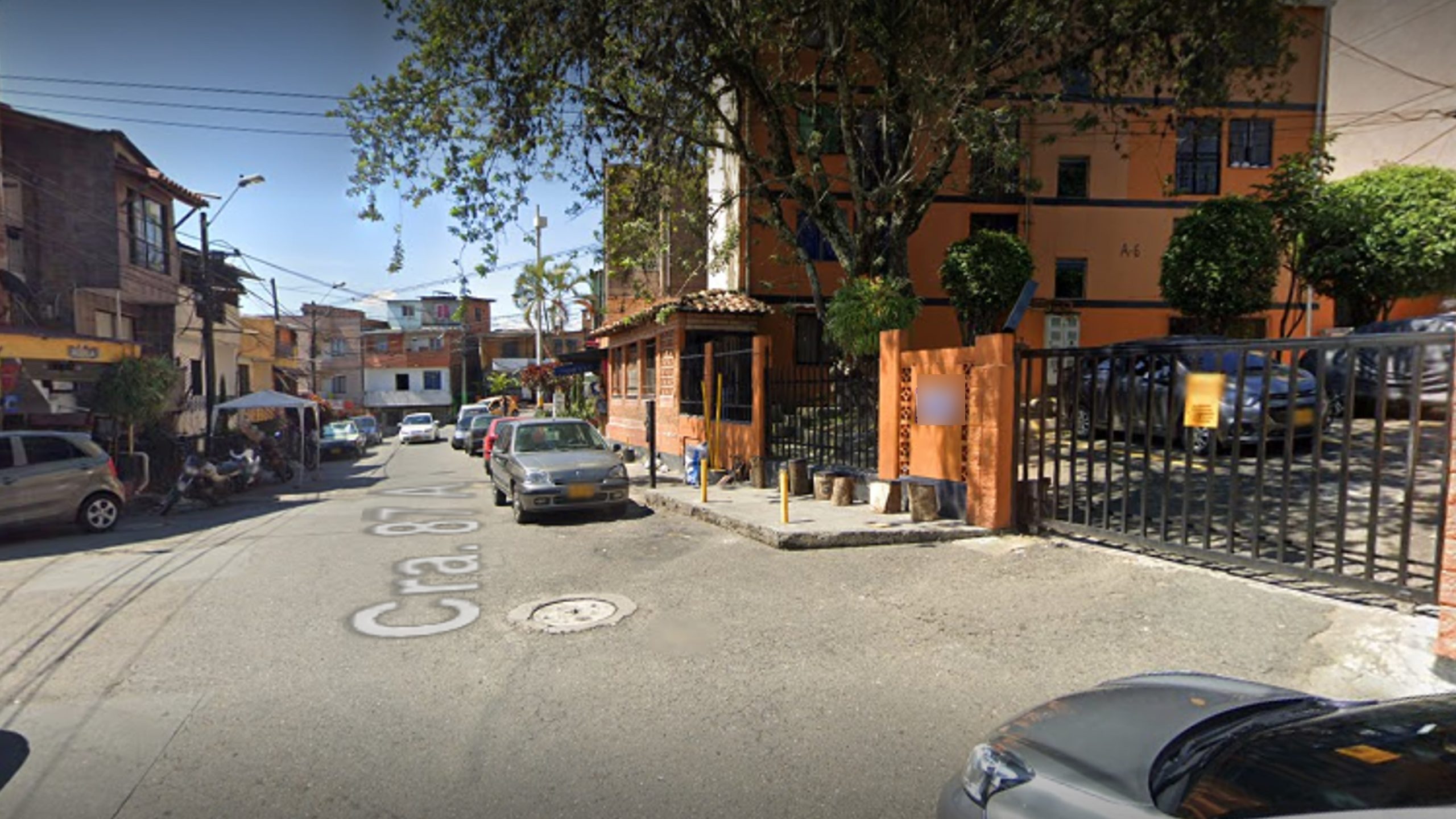 Lugar en el que fue ultimado a bala Cristian, en Robledo el Diamante