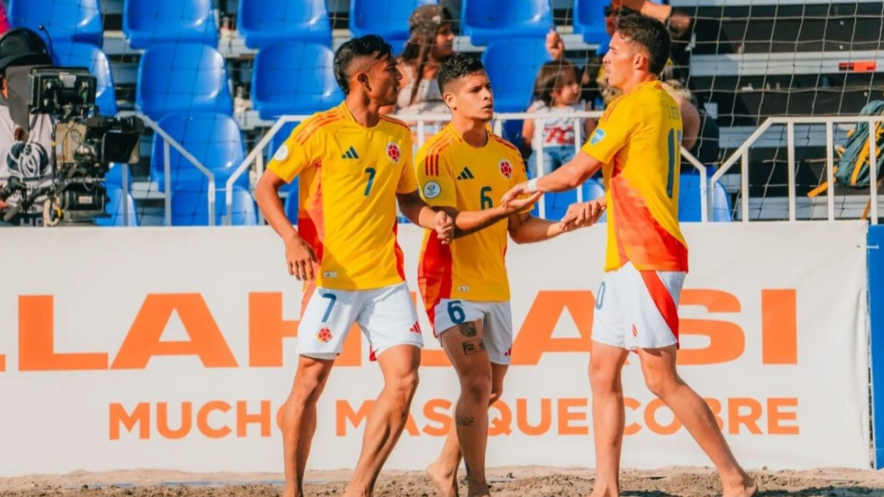 Colombia avanzó a las semifinales de la Copa de fútbol playa