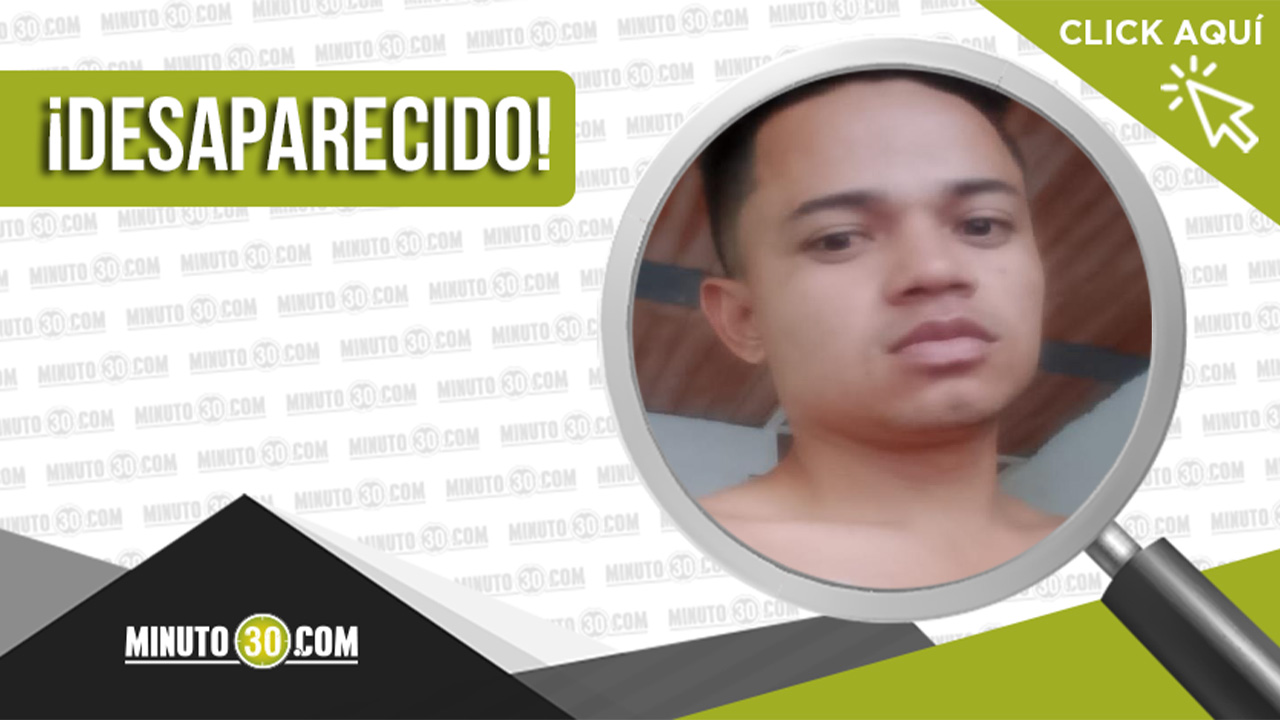 Andy Blanco desapareció en Barbosa
