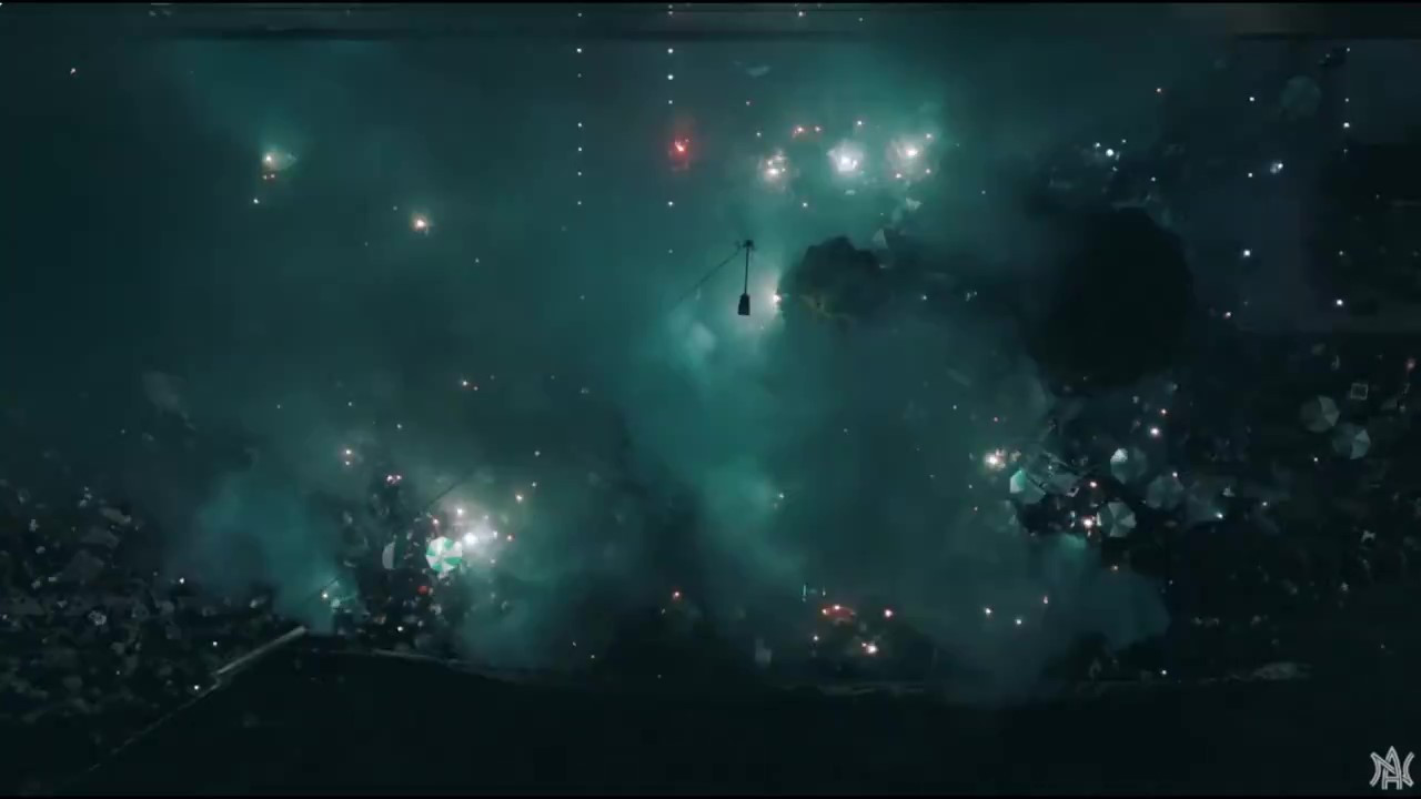 ¡Noche verde en Bogotá! Impresionante banderazo de los hinchas de Atlético Nacional