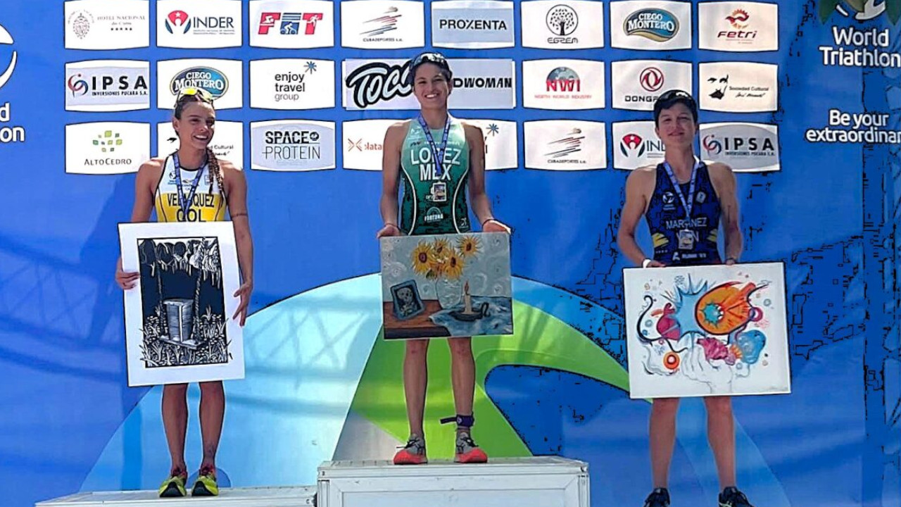 Carolina Velásquez, subcampeona de Triatlón La Habana