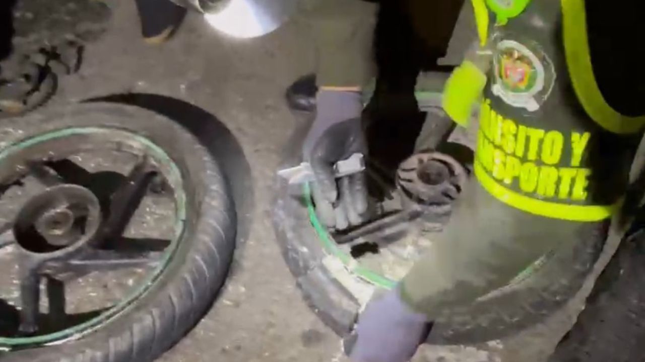 Hombre que transportaba droga en las llantas de su moto en Nariño