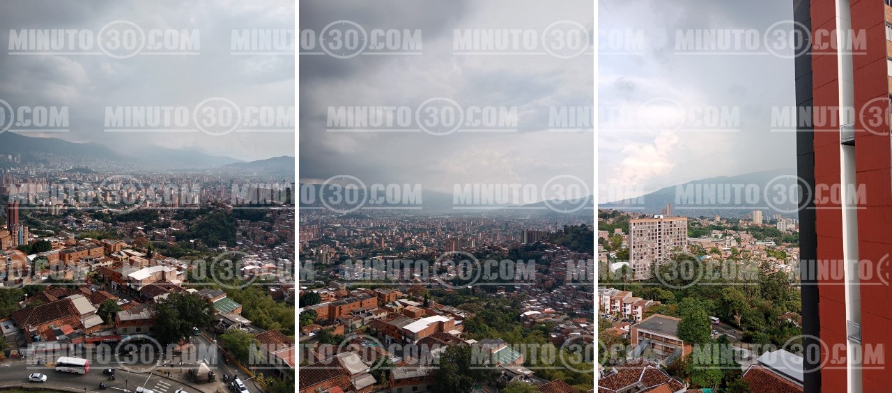 ¡Si no tiene que salir... no salga! Llueve, ventea y truena en Medellín y parte del sur 1 aguacero en medellin