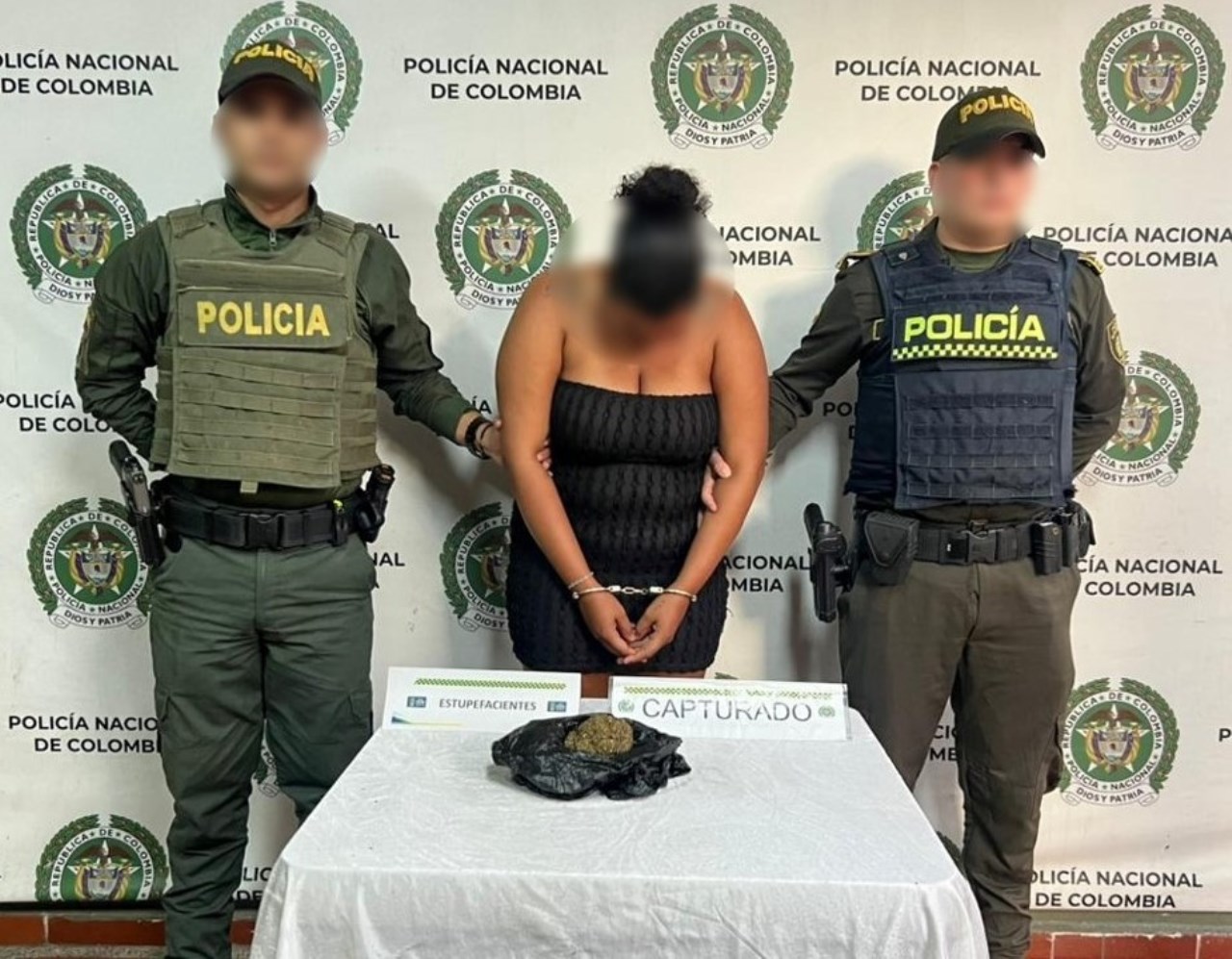 capturada con marihuana cuando iba para una cárcel de en choco