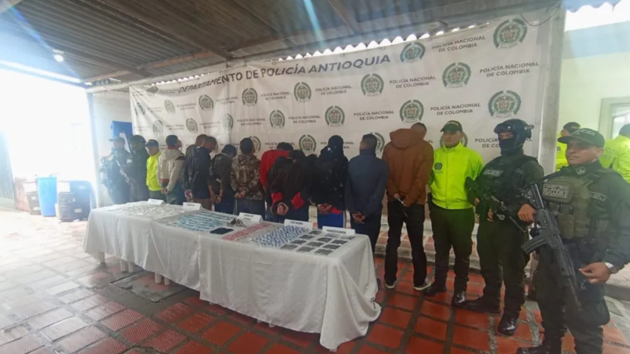 Caen 12 por porte de armas y narcotráfico en El Carmen de Viboral