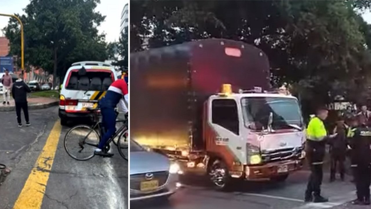 choque de camion y ruta escolar