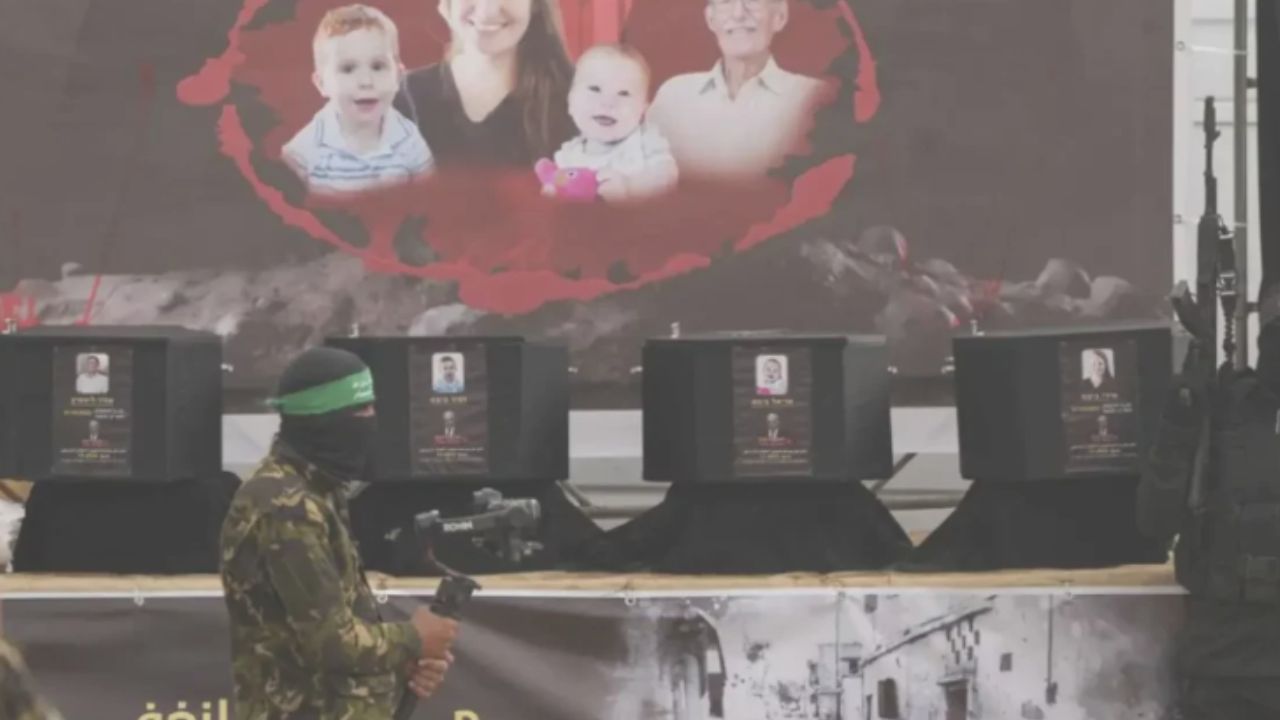 madre e hijos entregados en hamas