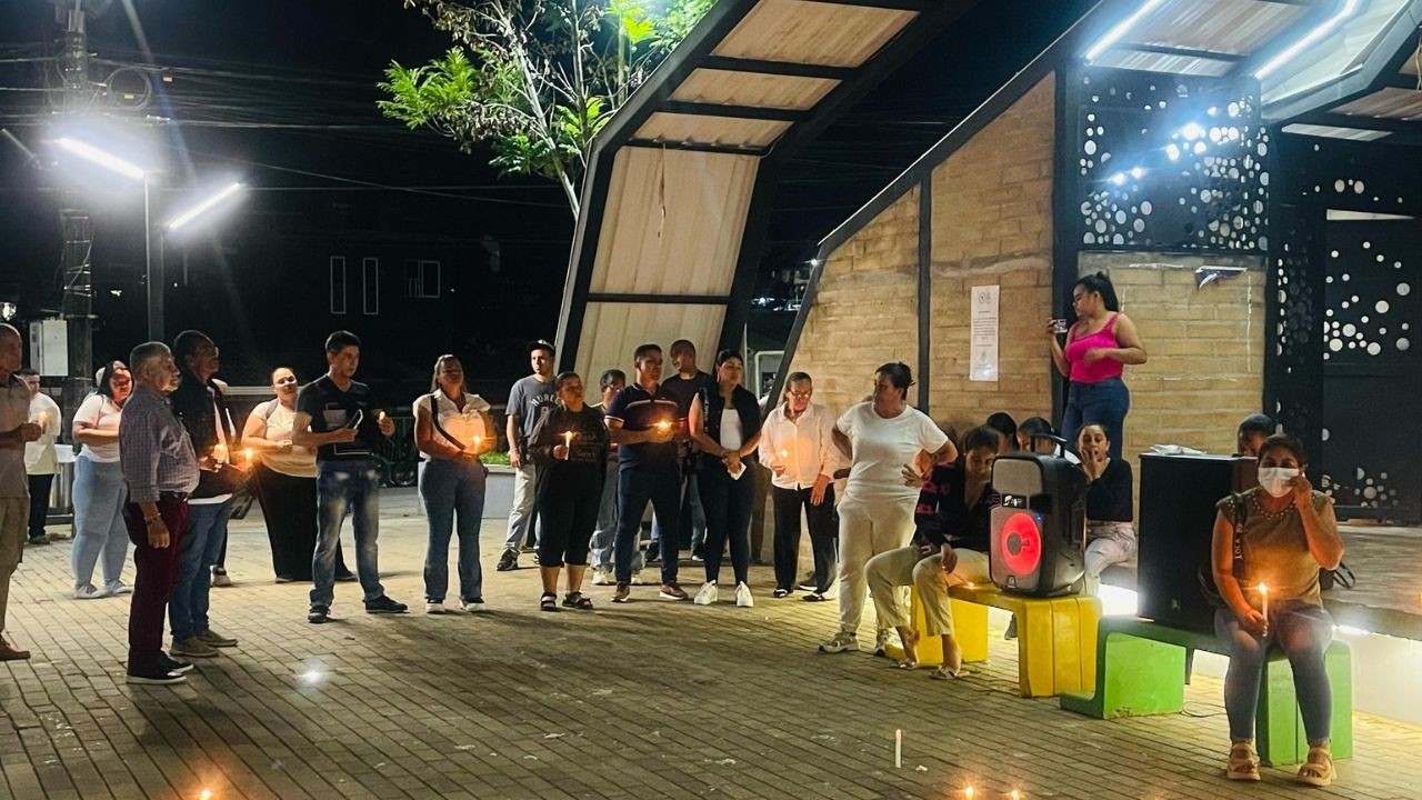 Velatón en Segovia por el líder social Jaime Gallego