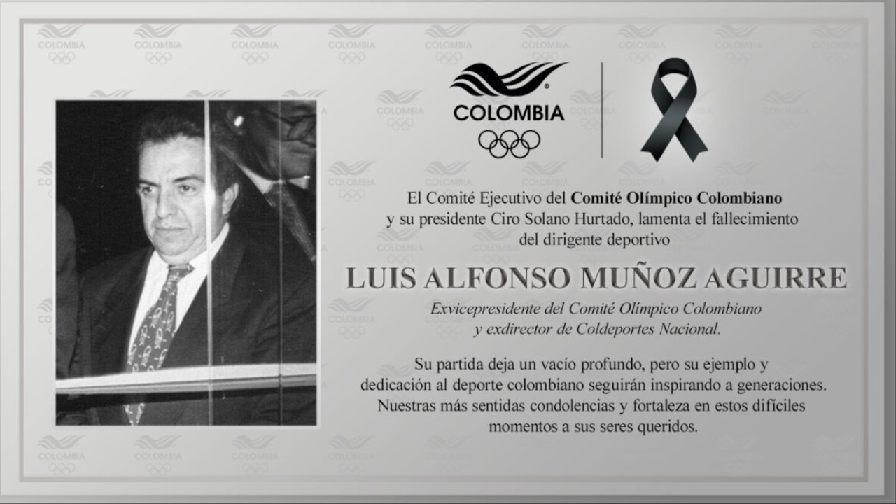 Falleció el exdirector de Coldeportes, Luis Alfonso Muñoz Aguirre