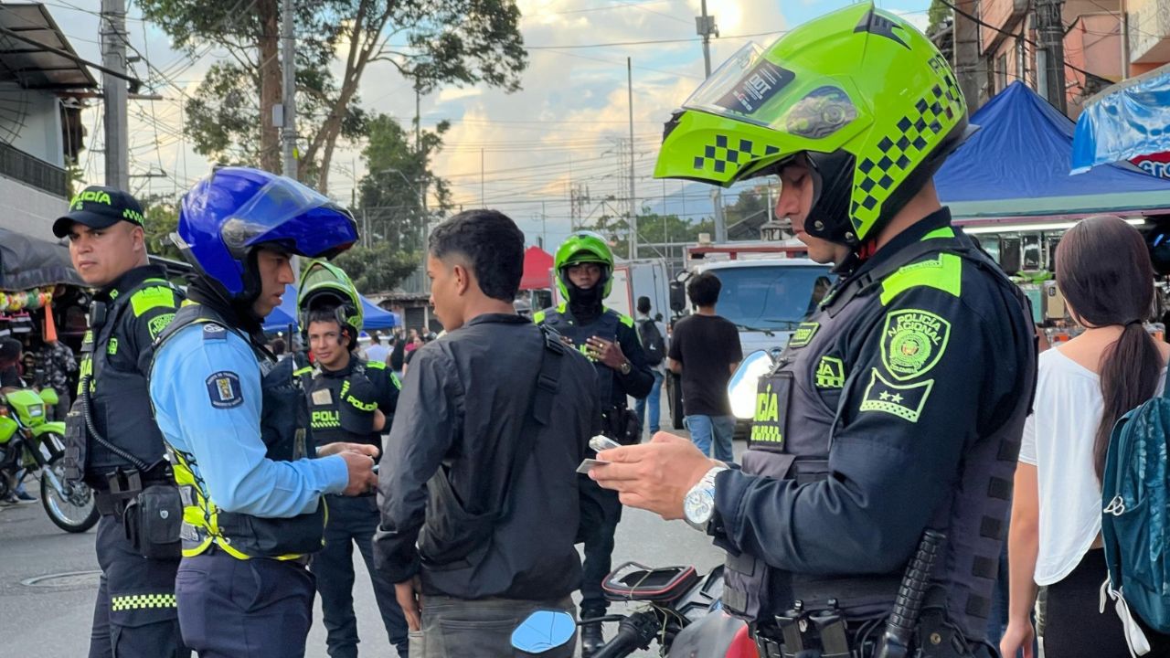 ¡Manrique a raya! Tremendo operativo de seguridad deja más de 190 comparendos y vehículos recuperados