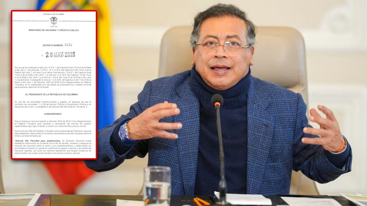 En medio del paro Petro firmó decreto que clava a los colombianos ahora toca pagar impuestos por adelantado