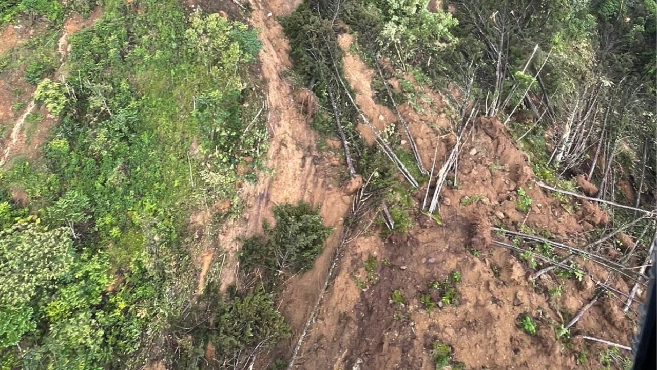 Así fue el momento exacto del derrumbe en la Loma de Los Balsos