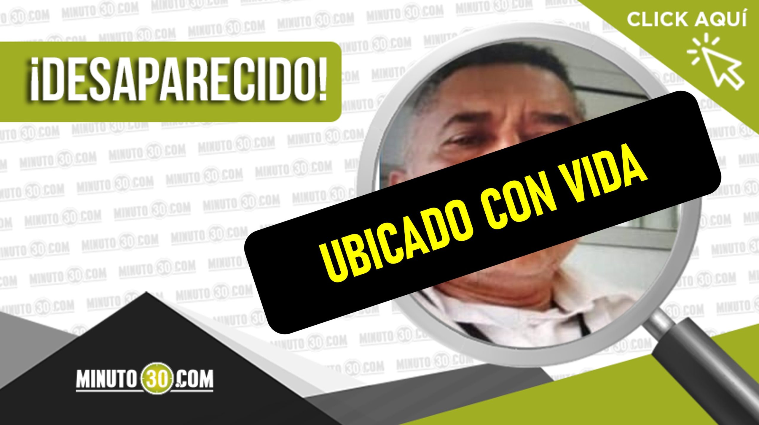 ¡Apareció! Pedro Antonio Pinto Monroy ya fue ubicado y está sano y salvo