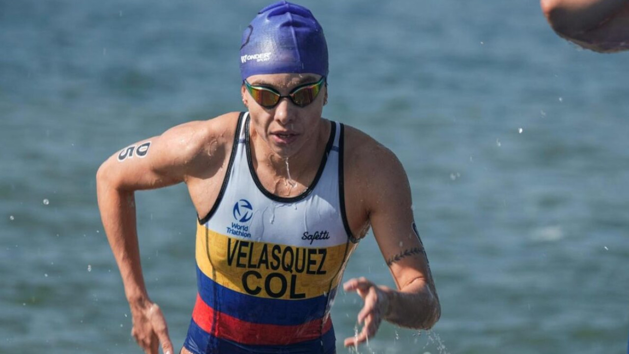 Relevos Mixtos de Triatlón: Colombia roza el podio