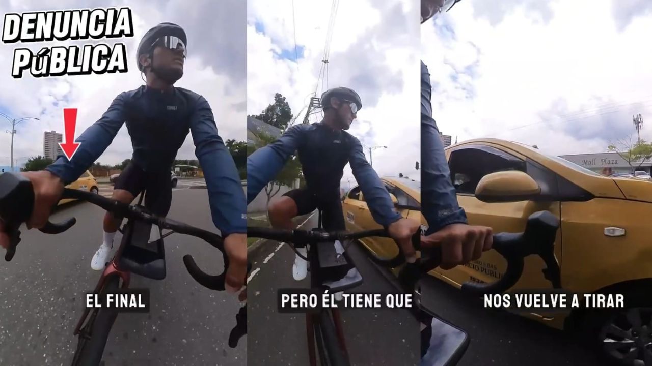Ciclista y taxista que se pelearon en la transversal inferior terminaron haciendo las paces