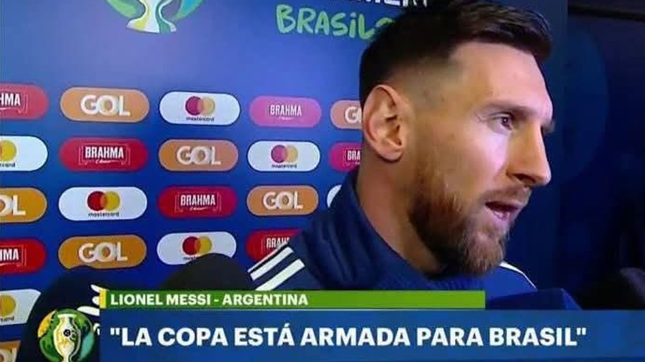 Le recuerdan a Messi cuando él dijo que la Copa América se hizo para que ganara Brasil