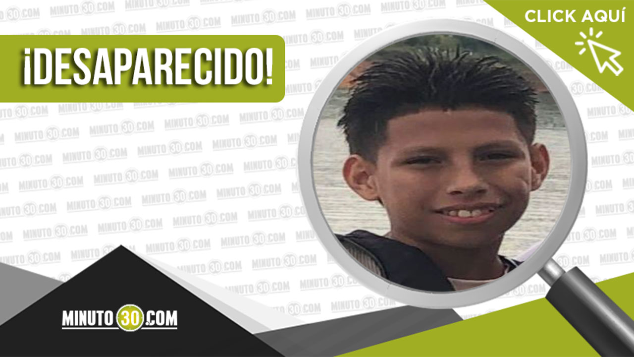 El menor Matías Quiróz desapareció en Medellín