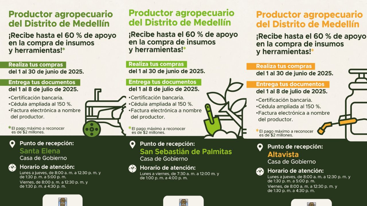 Medellín impulsa el campo con nuevos incentivos para productores agropecuarios