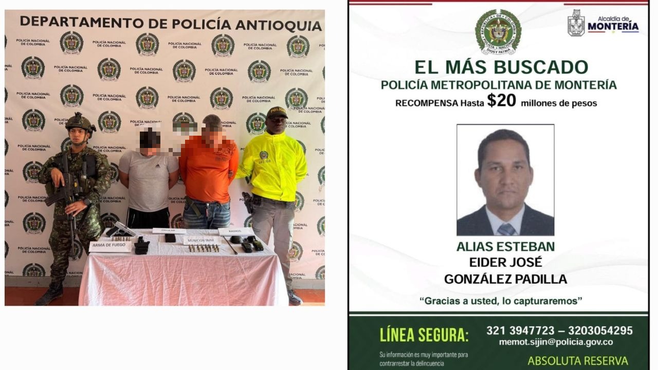 Cae alias 'Aldemar', segundo al mando del Clan del Golfo en Antioquia