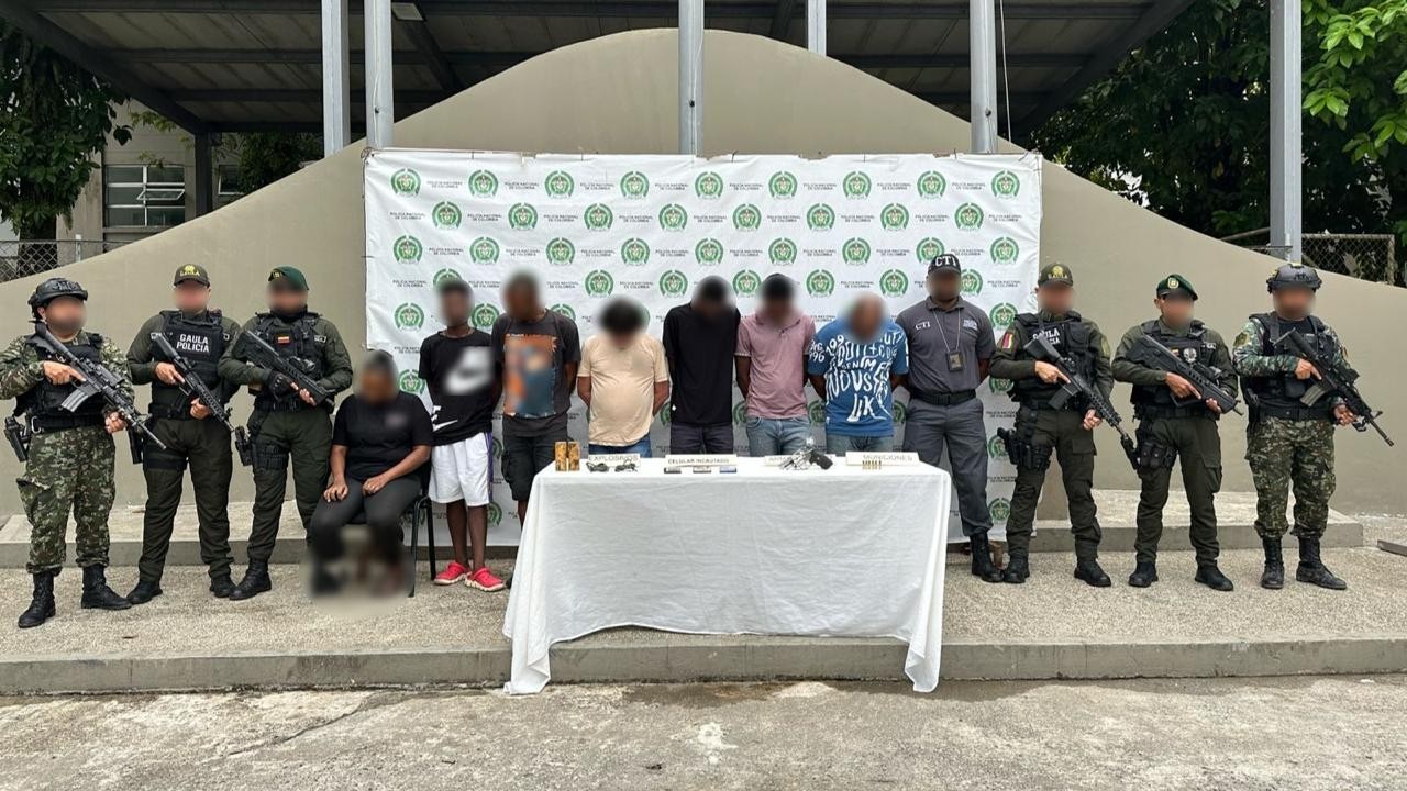 Capturados siete integrantes de ¨Los Zetas¨ por extorsión y otros delitos en el Chocó