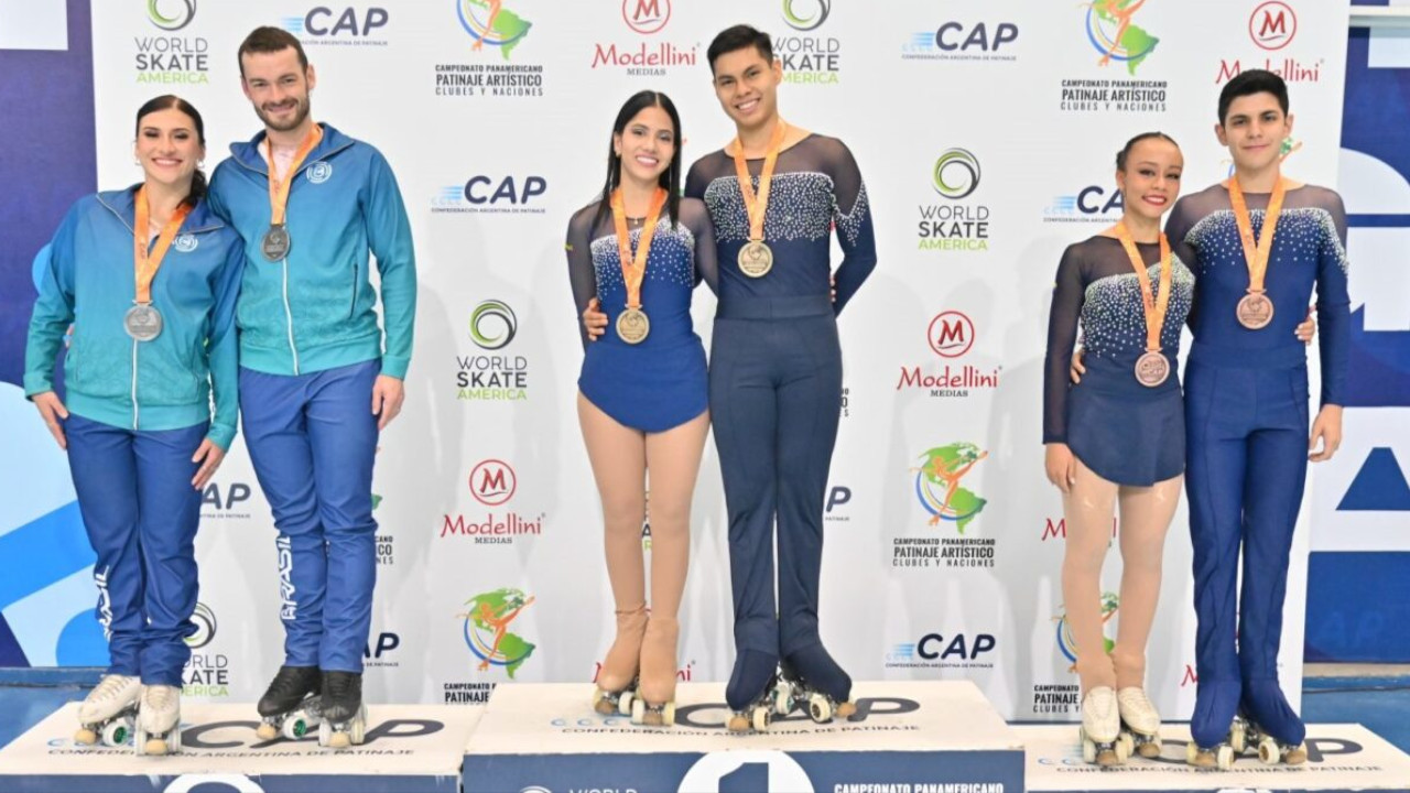 Parejas Colombianas conquistan Oro en Patinaje Artístico Panamericano