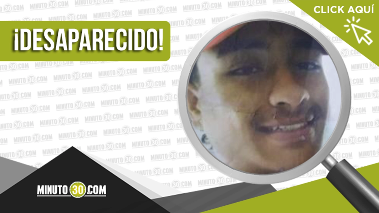 Brahián Alexis Ocampo desapareció en Medellín