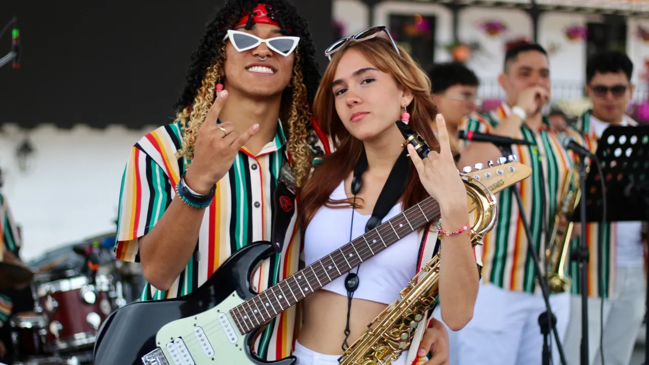 Medellín brilló en el Festival VillaJazz con 22 jóvenes de su Red de Músicas