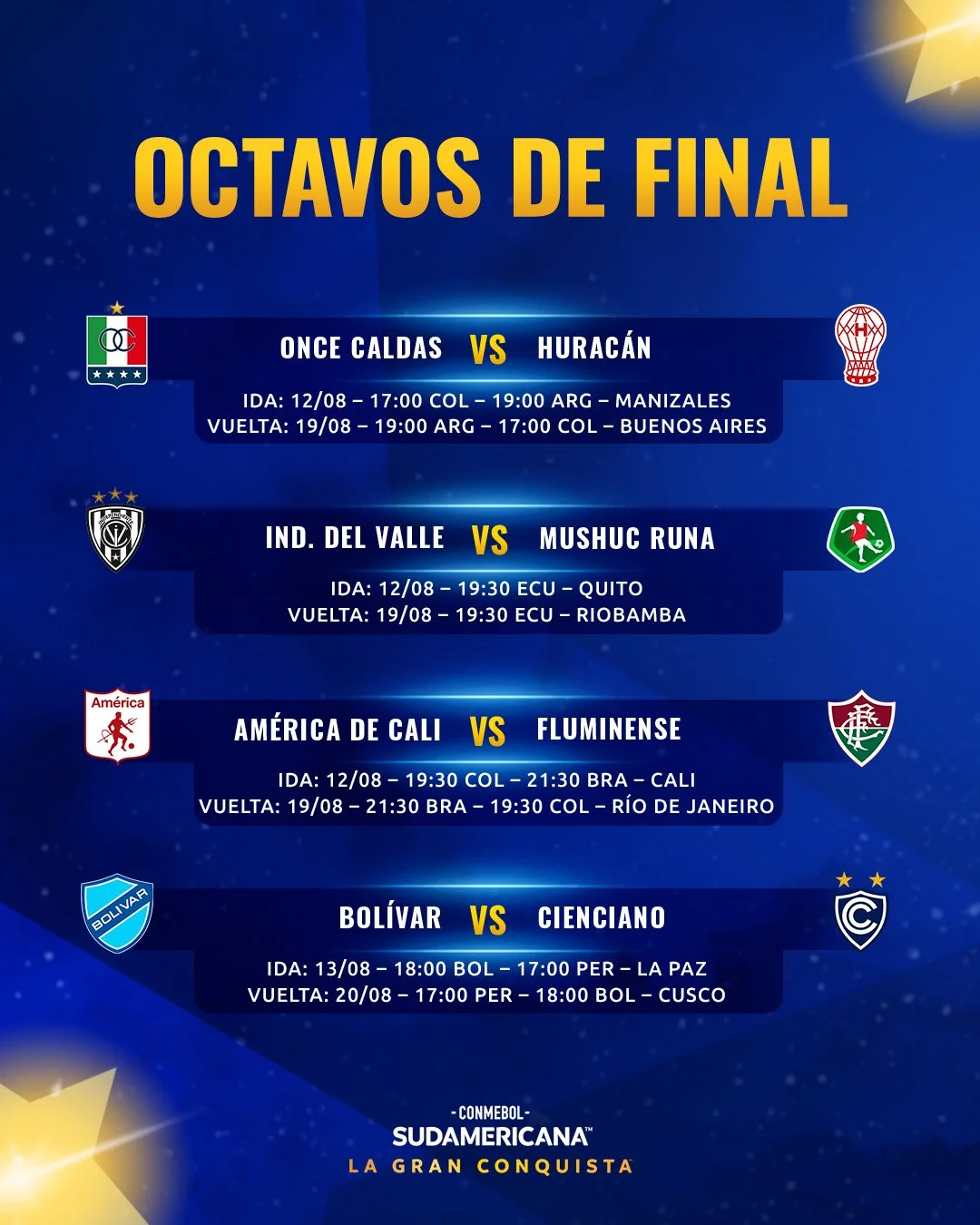 Calendario Sudamericana