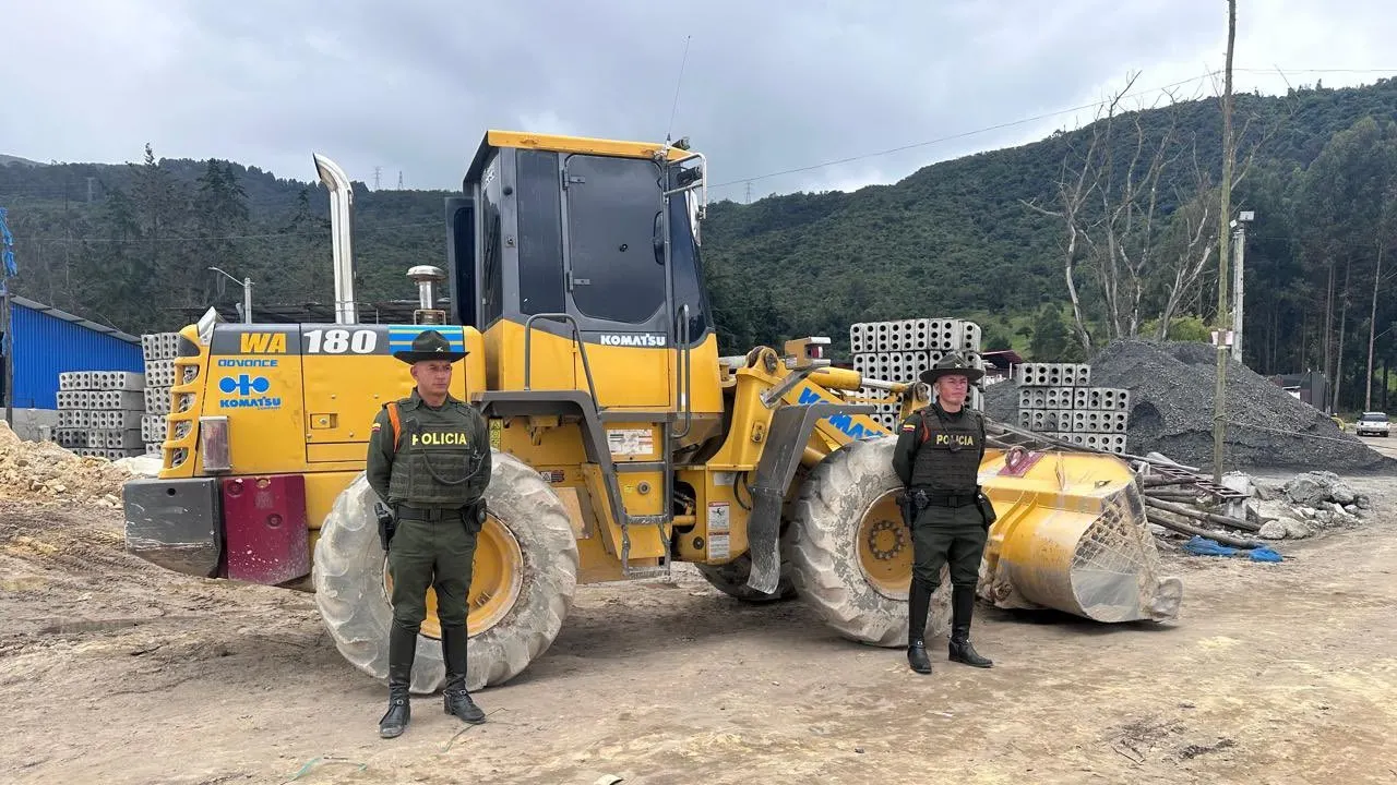Golpe a la minería ilegal en Usaquén: cierres de establecimientos y maquinaria incautada