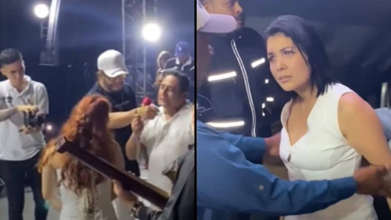 VIDEO Qué calentura Pidió matrimonio a su novia en concierto de Nelson Velásquez pero le cayó la moza