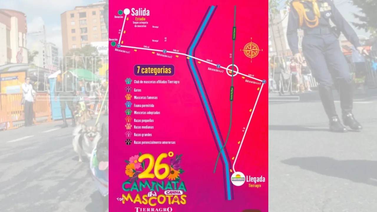 ¡Este domingo los peludos se toman Medellín! Caminata canina llega a la Feria de las Flores