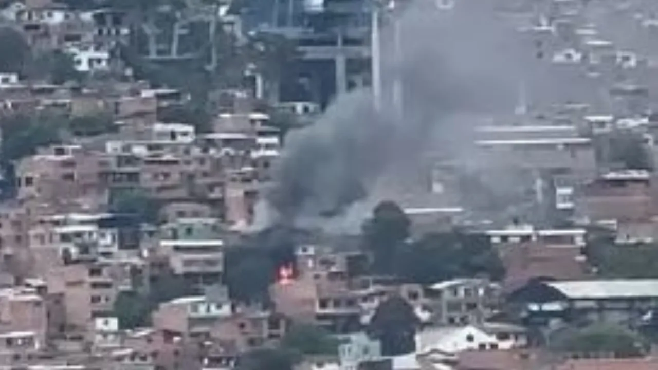 Se prendió una casa en el barrio Andalucía