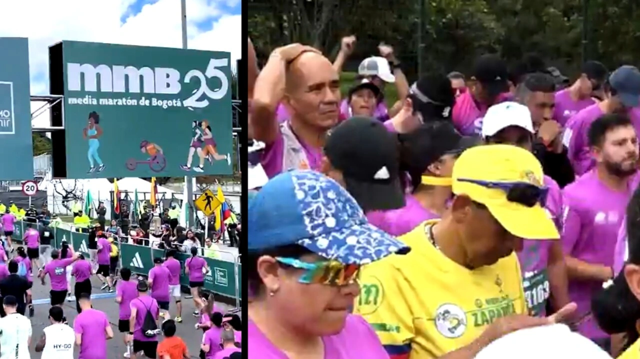 pedro enrique, un corredor de la prueba de 10 kilómetros en Bogotá murió al parecer de un infarto