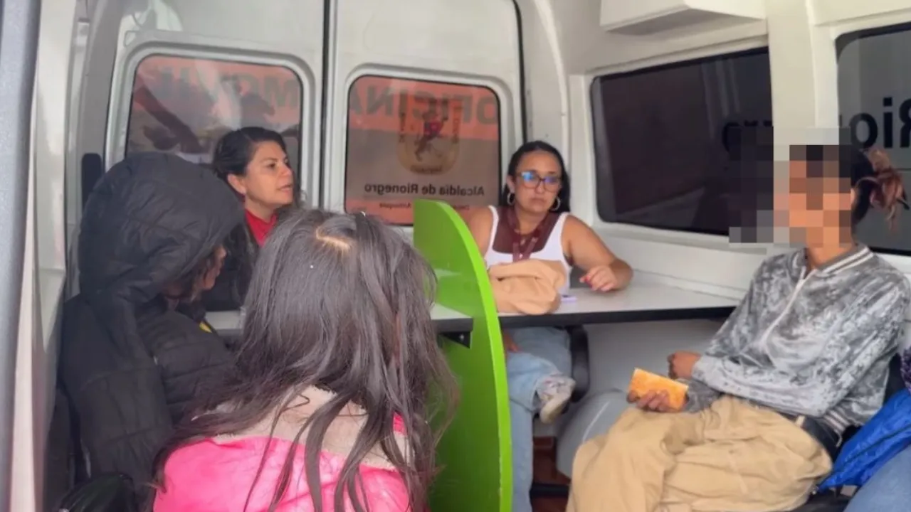 Rescatan a dos menores durante operativo en cambuches de San Antonio de Pereira